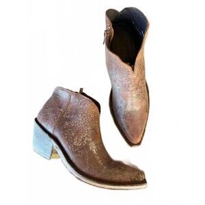 NEW LIBERTY BLACK women's cobre boot in metallic soft rusty red